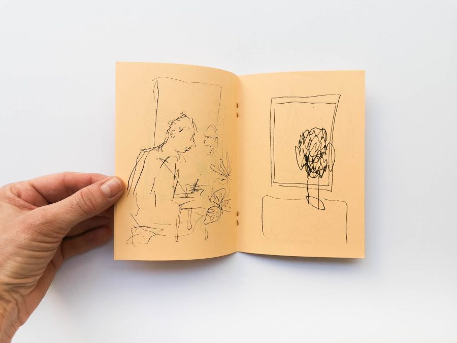 Benedikt Steiner - A zine from drawings of me making a zine 5