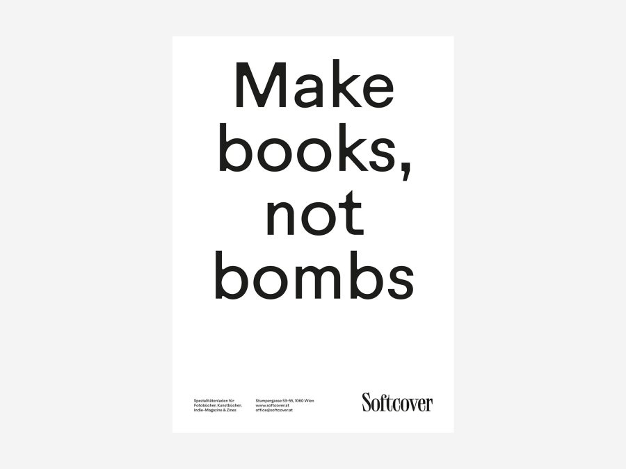 Softcover Poster - Make books, not bombs